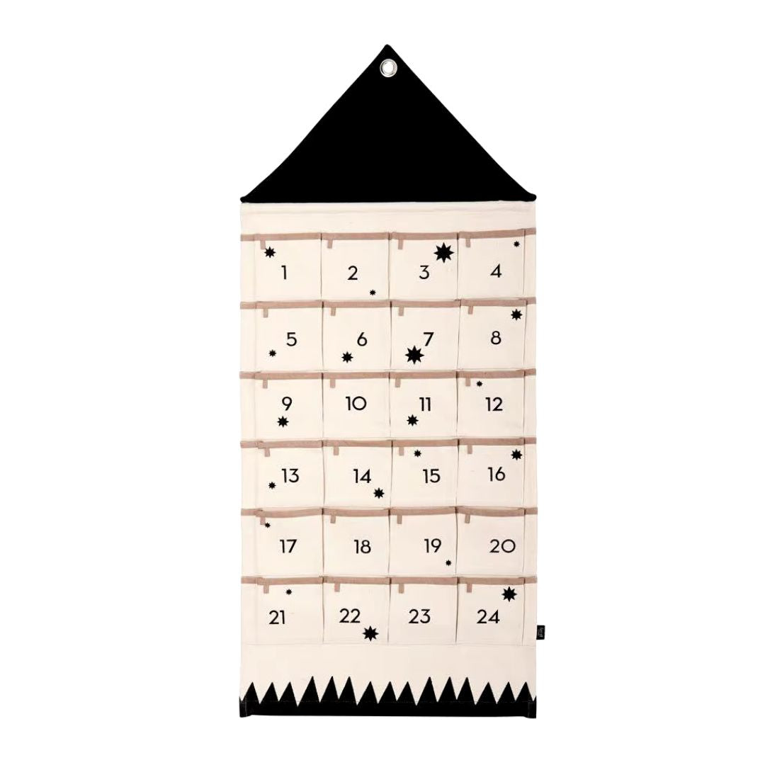 Toddler Christmas Countdown Calendar with 24 Pockets – Eco-Friendly Fabric Design 0