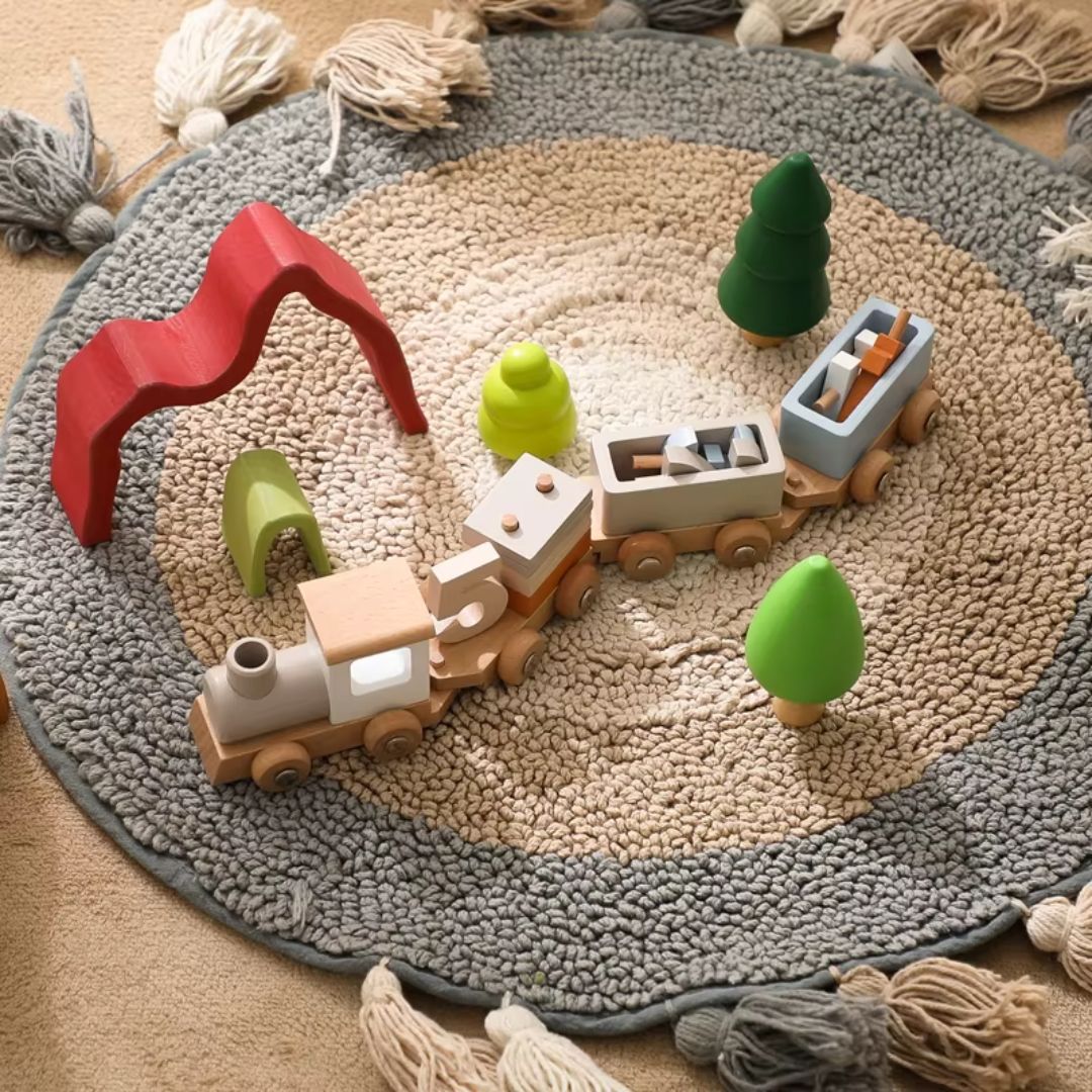Wooden Train Set for Toddlers – Educational Toy for Imaginative Play 3