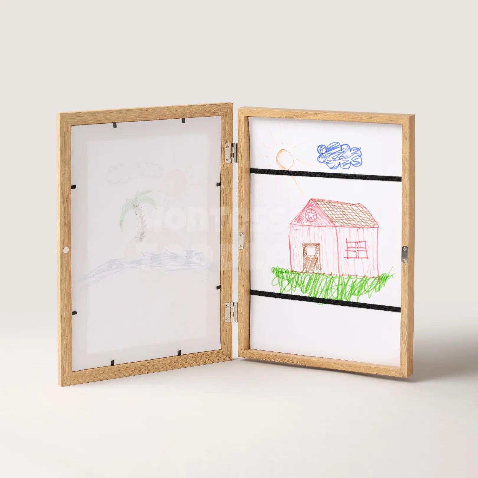 Creative Display Frame for Kids' Artwork – Stylish Storage Solution for A4 and A3 Drawings 0