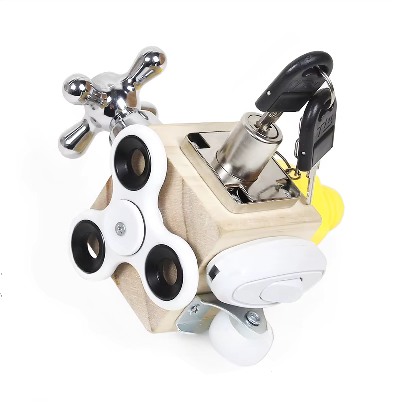 Interactive Busy Cube for Toddlers - Engaging Sensory Development Toy 0