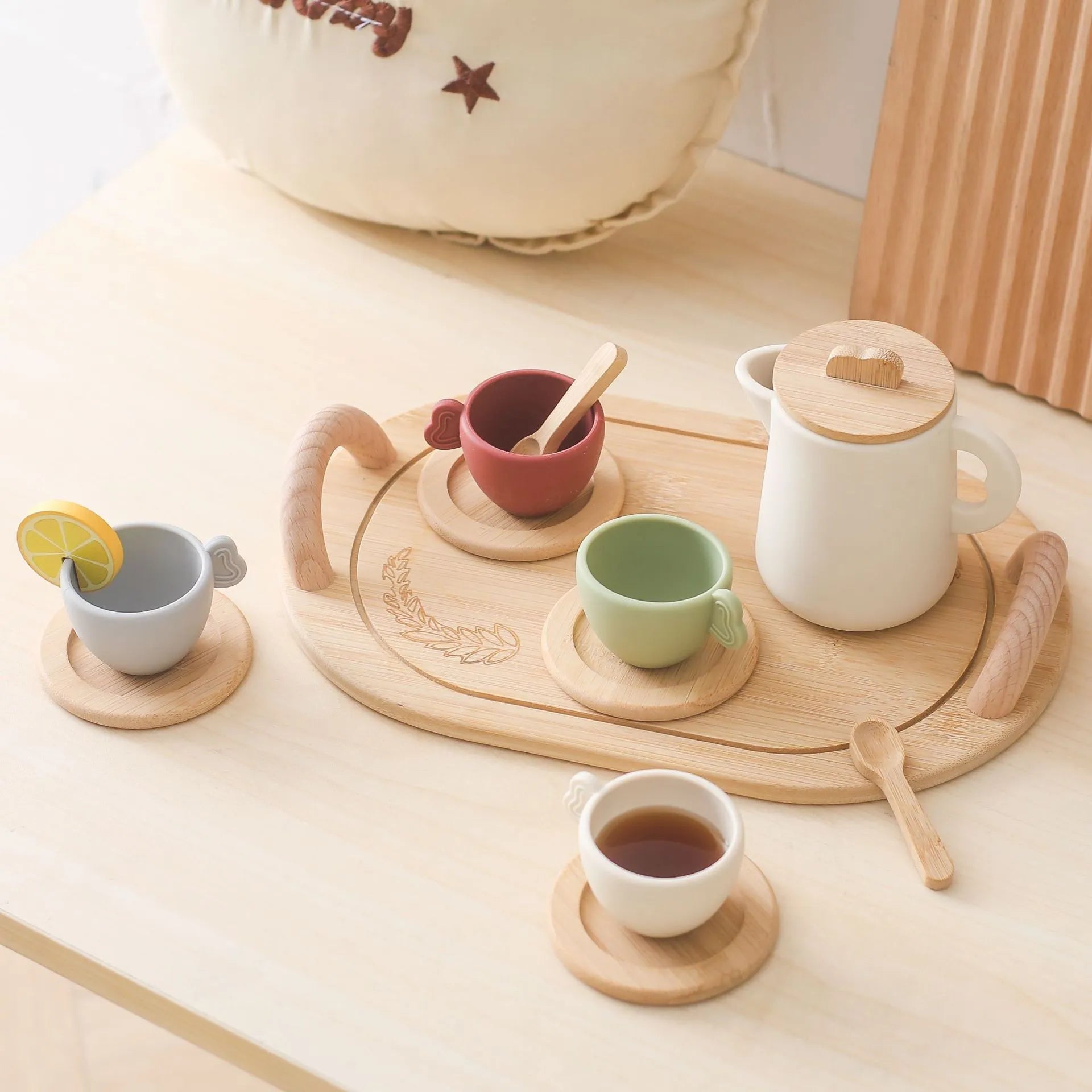 Montessori-Inspired Toddler Tea Set for Imaginative Play – Perfect for Fine Motor Skills Development 0