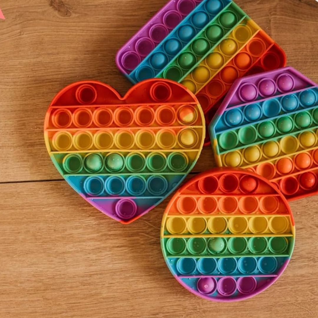 Pack of 4 Colorful Toddler Pop Bubbles – Sensory Toy for Fine Motor Skills Development 1