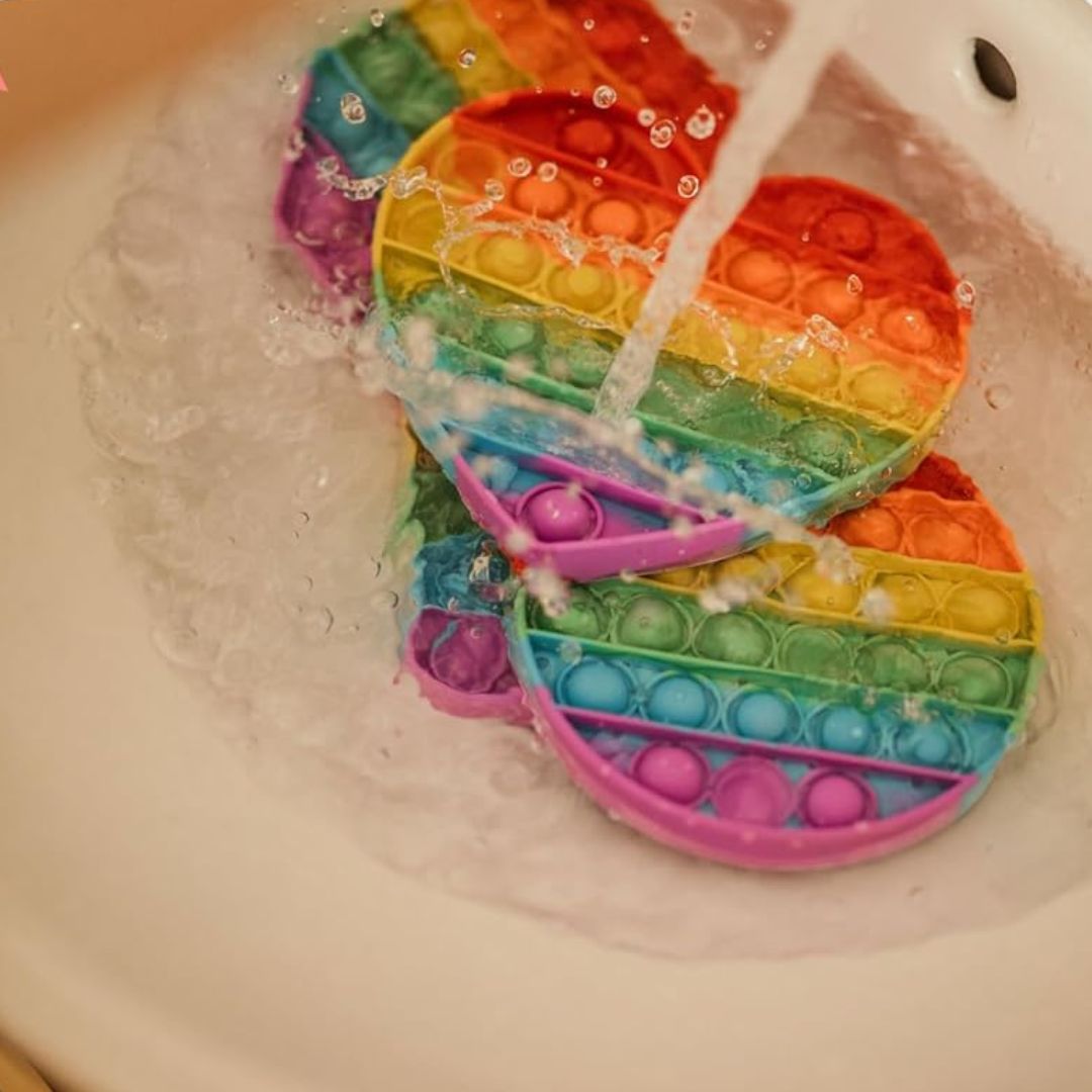 Pack of 4 Colorful Toddler Pop Bubbles – Sensory Toy for Fine Motor Skills Development 2