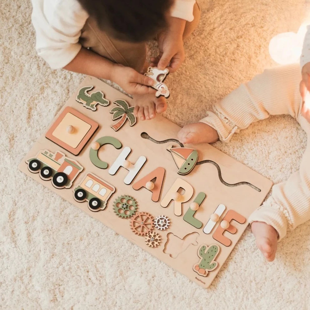 Personalized Wooden Name Puzzle for Toddlers – Educational and Fun Learning Toy 0