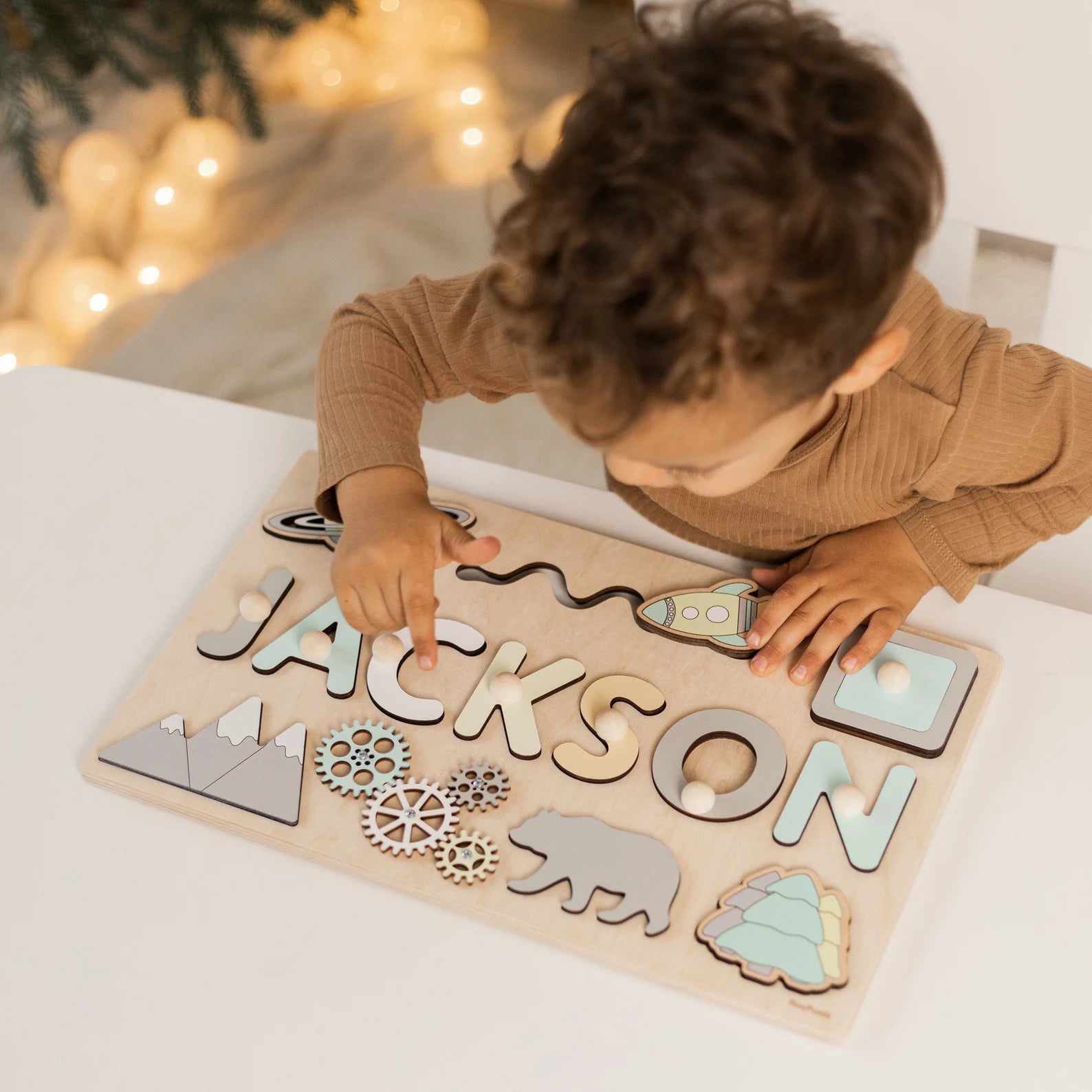 Personalized Wooden Name Puzzle for Toddlers – Educational and Fun Learning Toy 4