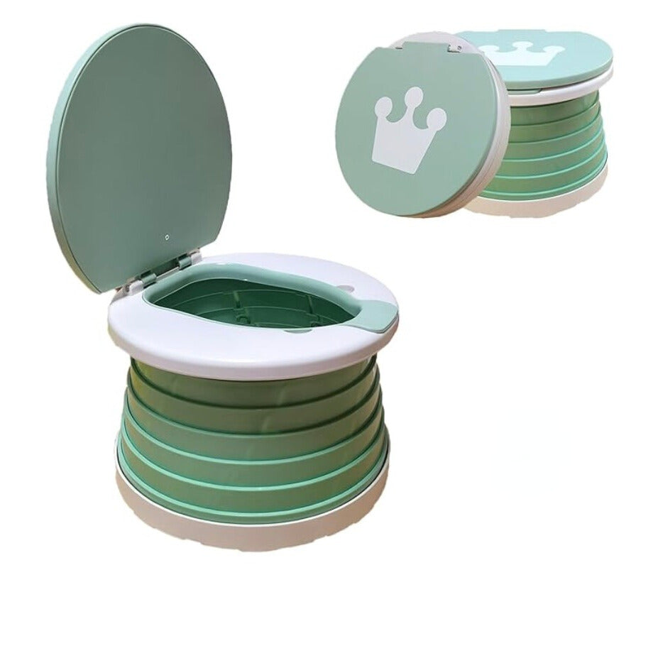 Portable Toddler Travel Potty with Foldable Design and Disposable Bags – Ideal for On-the-Go Use 1
