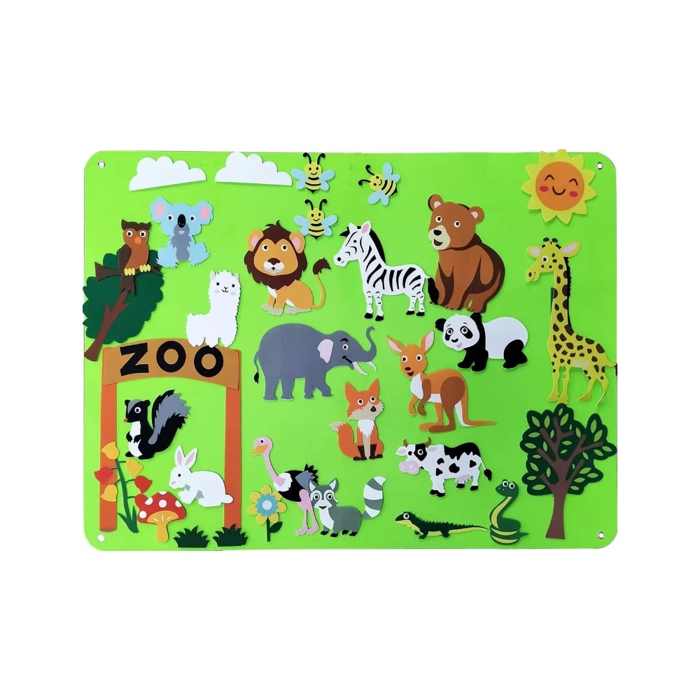 Toddler Adventure Felt Board for Imaginative Play – Nature, Farm, Ocean, and Space Themes 4