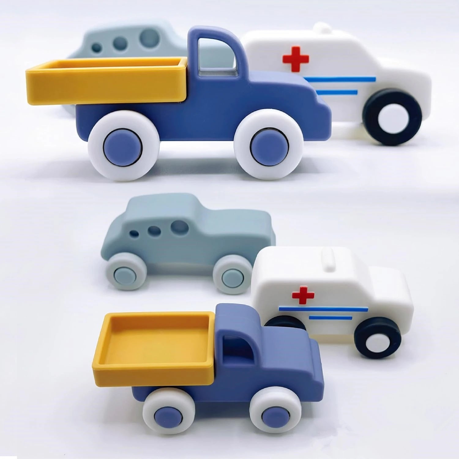 Toddler Mini Cars Set – 3 Soft and Lightweight Vehicles for Creative Play 1