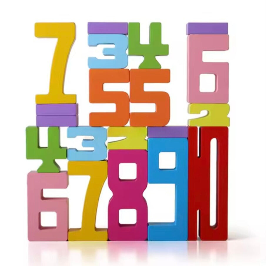 Toddler Number Balance Puzzle - Interactive Early Learning Toy for Math Skills Development - Multi-Colored Non-Toxic Wood 2