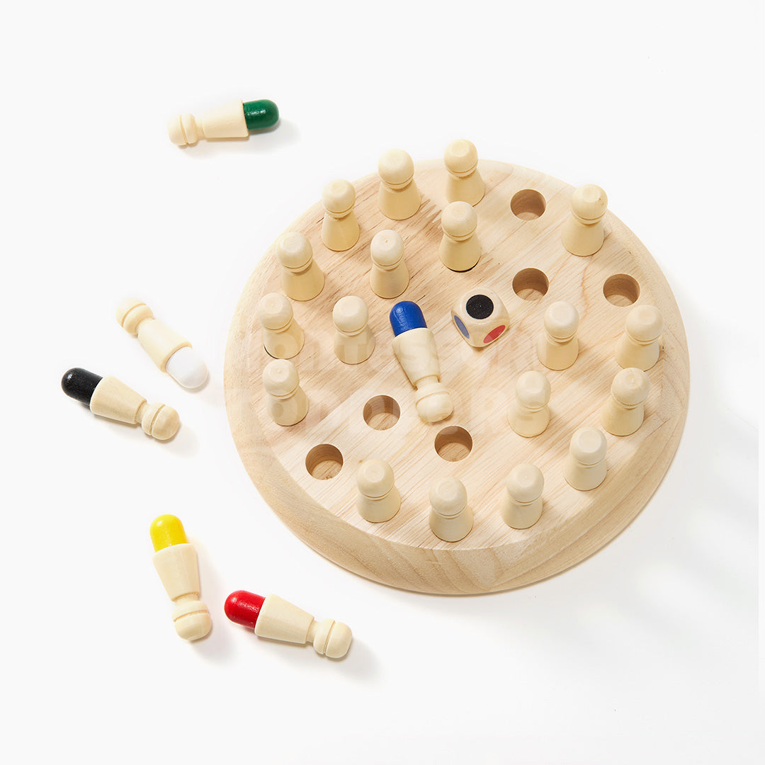 Wooden Memory Game for Toddlers – Colorful Matching Game to Enhance Cognitive Skills and Memory Development 0