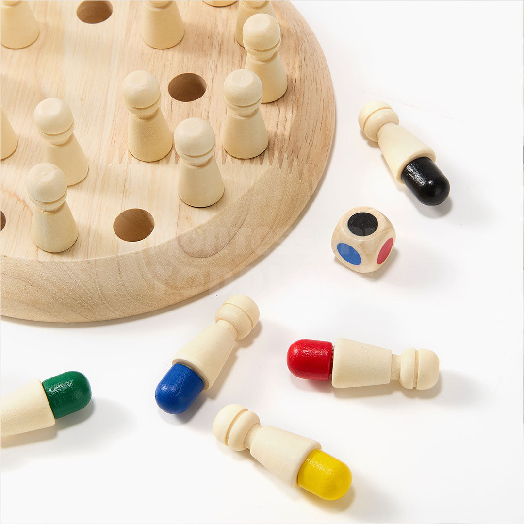 Wooden Memory Game for Toddlers – Colorful Matching Game to Enhance Cognitive Skills and Memory Development 1