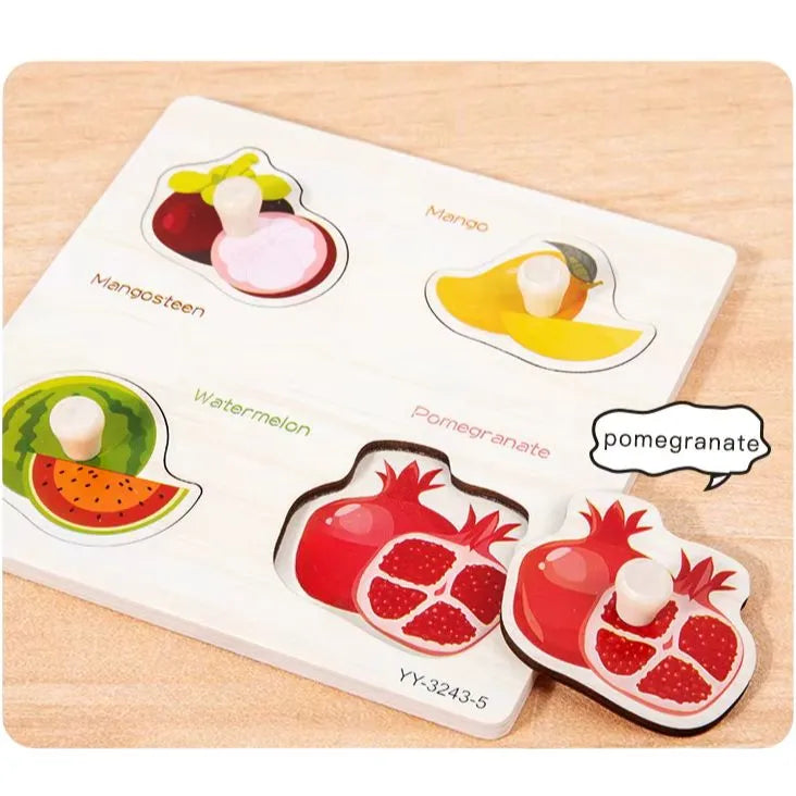 Wooden Shape & Place Puzzle for Toddlers – Montessori-Inspired Fine Motor Skill Development 1