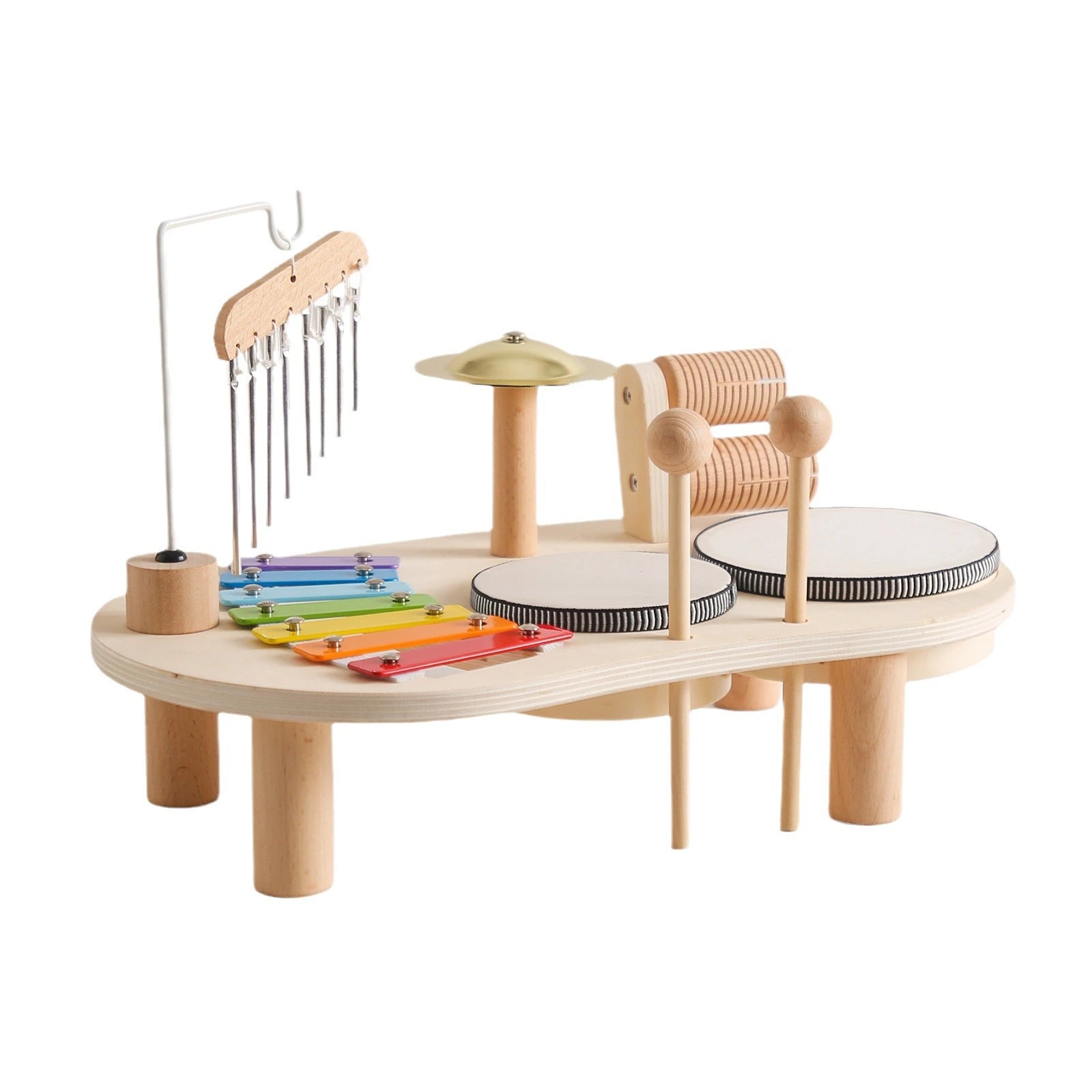 Wooden Toddlers Music Set – Montessori-Inspired Sound Exploration Toys 0