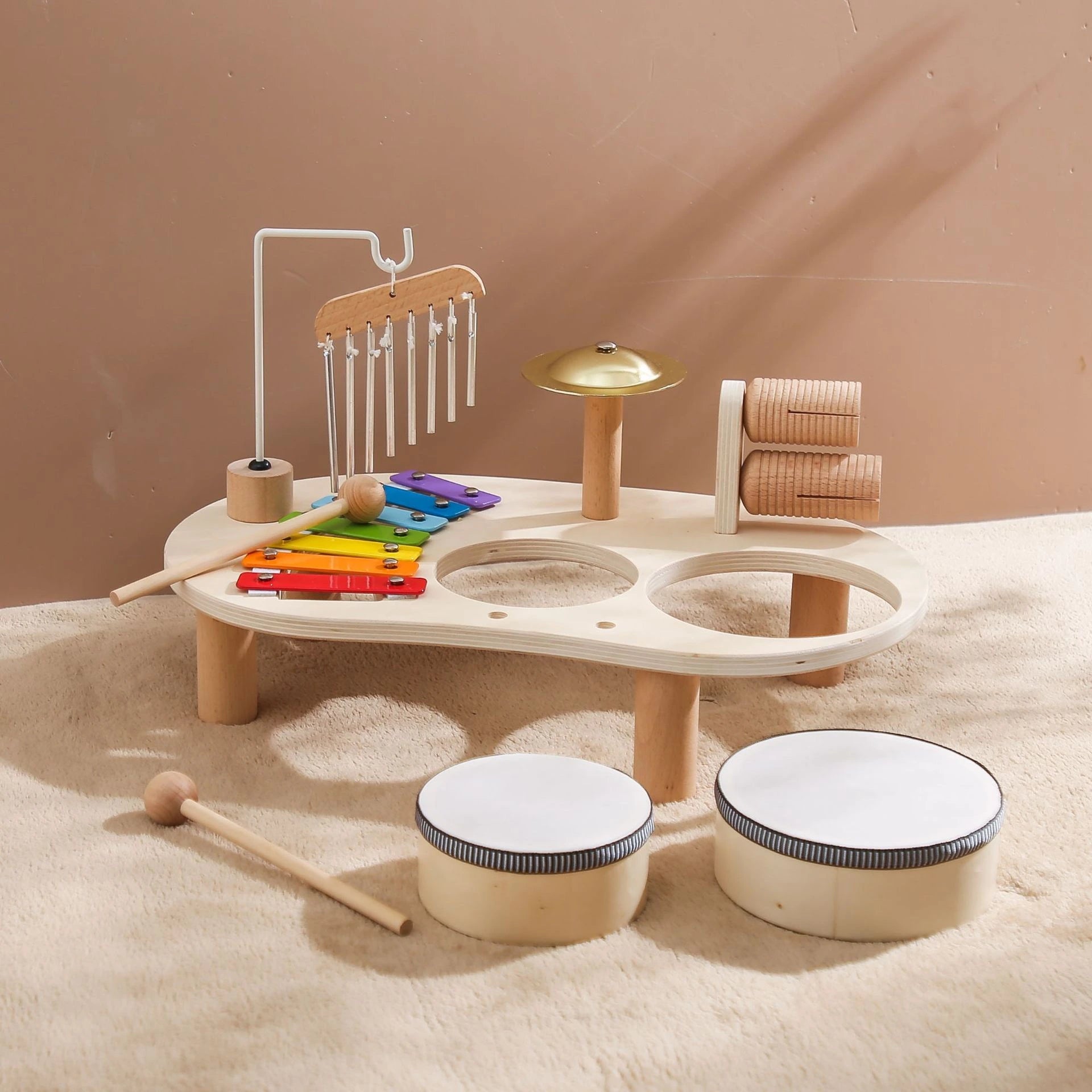 Wooden Toddlers Music Set – Montessori-Inspired Sound Exploration Toys 1
