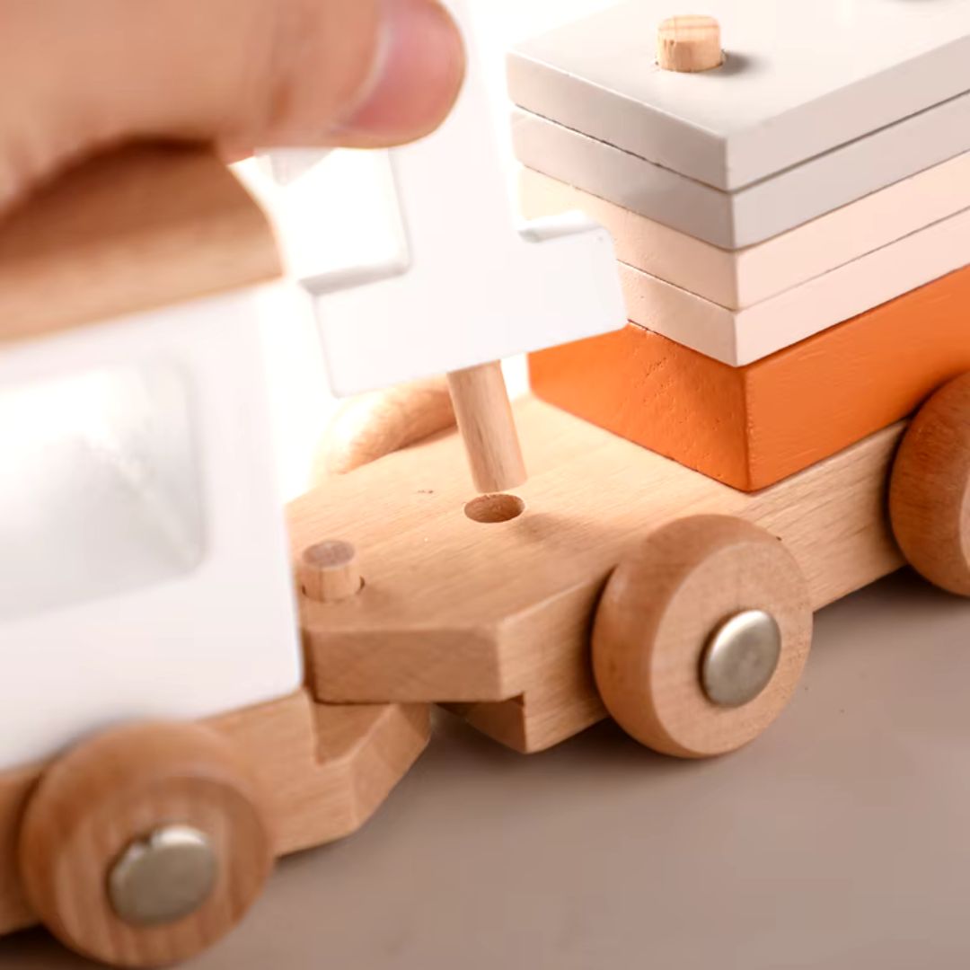 Wooden Train Set for Toddlers – Educational Toy for Imaginative Play 4
